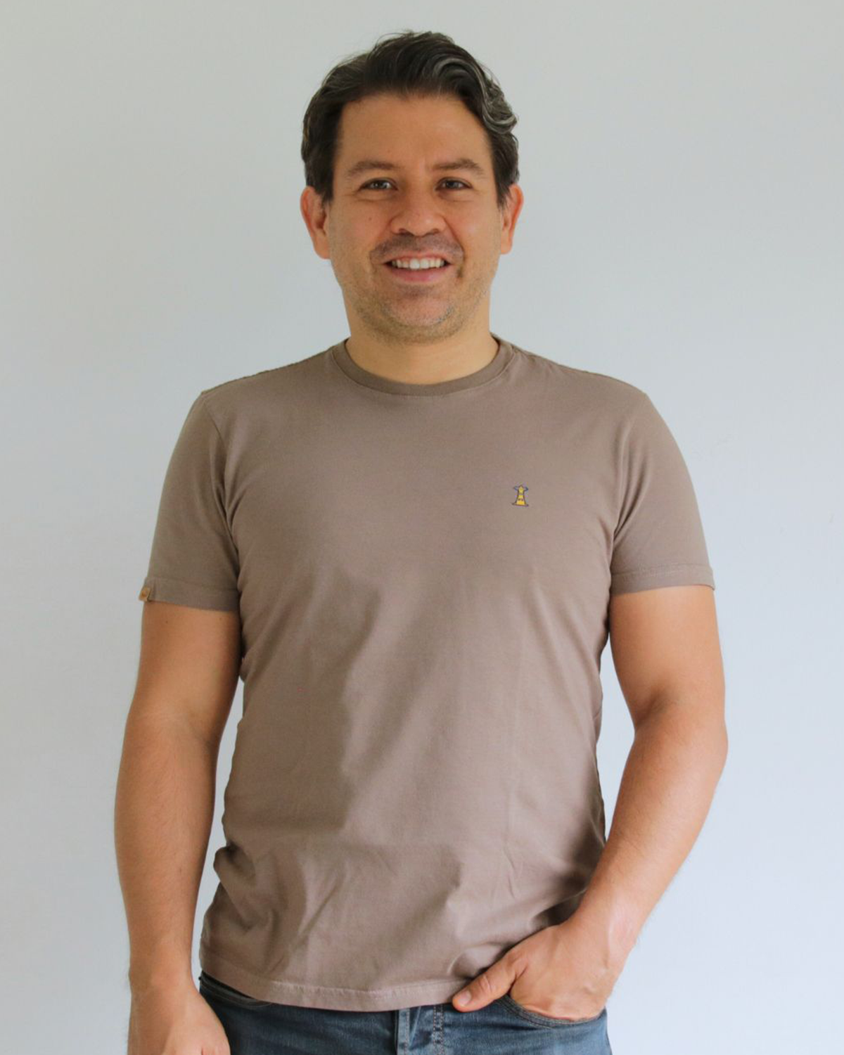 Camiseta Hombre Café