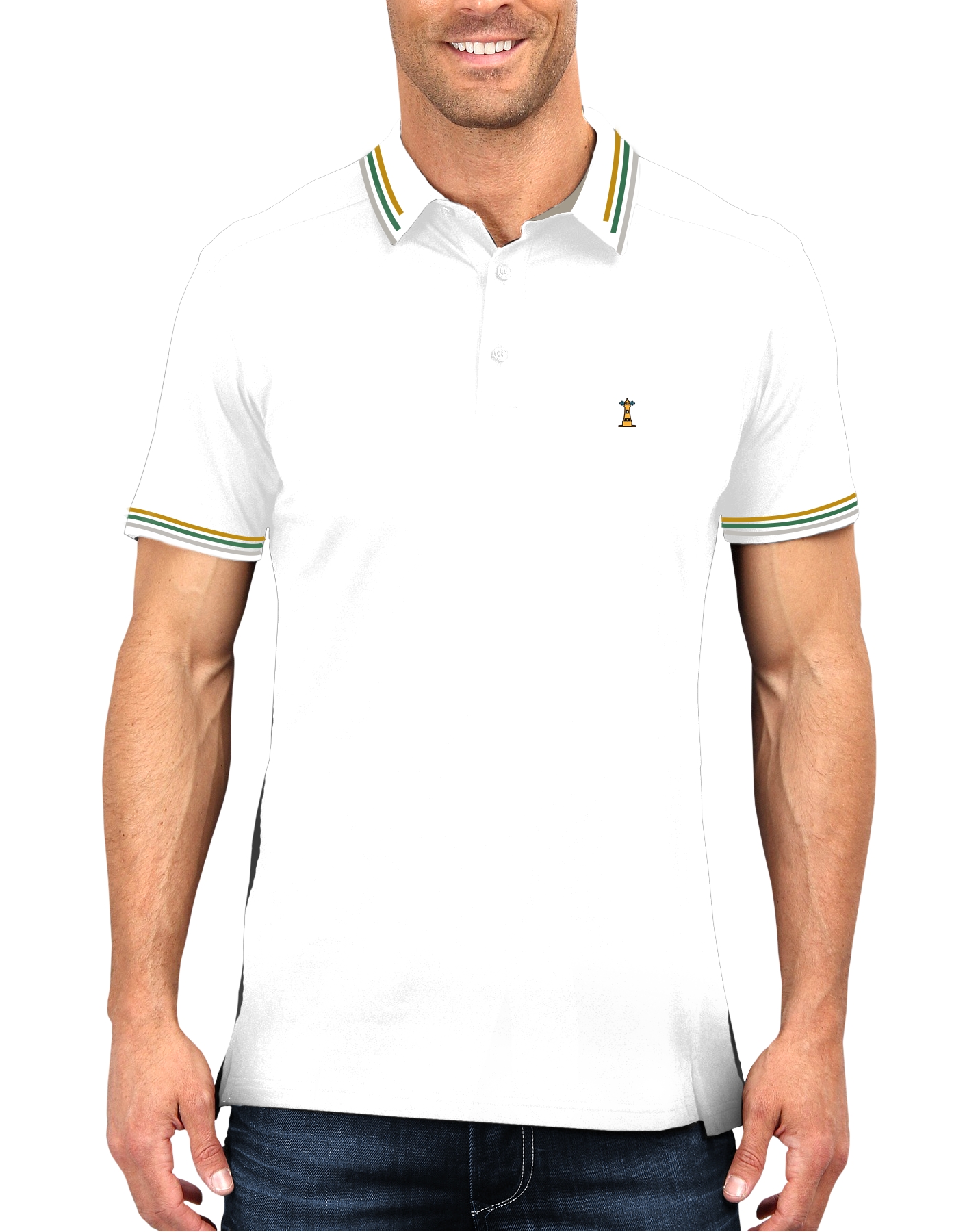 Polo Blanca Hombre